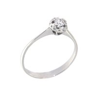 Anello Gazzola Gioielli Donna Solitario in Oro bianco 0.18 Ct SOLST018-S G SI - SOLST018-S G SI